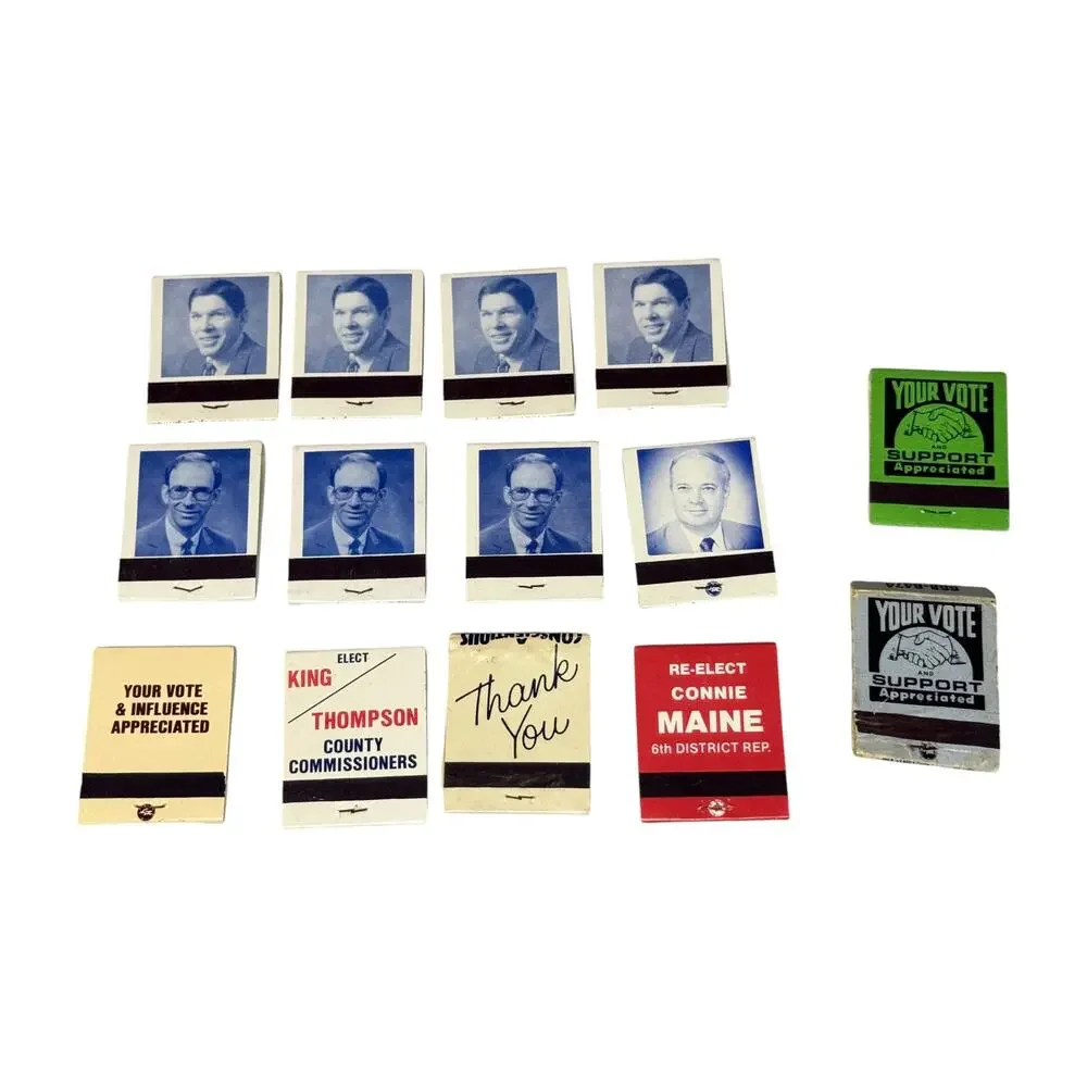 Vintage Political Campaign Matchbook Lot 27 Pc Ohio 1980s Ephemera - Picture 3 of 6